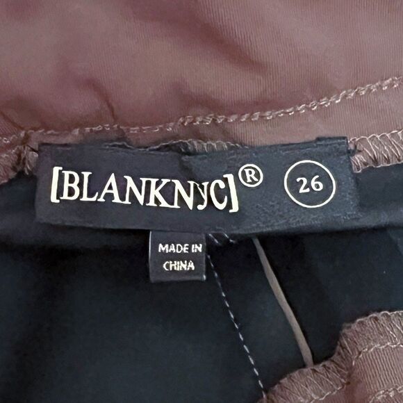 Blank NYC Women’s NWT Love Much Soft Vegan Leather Leggings In Brown Size 26 New - Picture 6 of 7